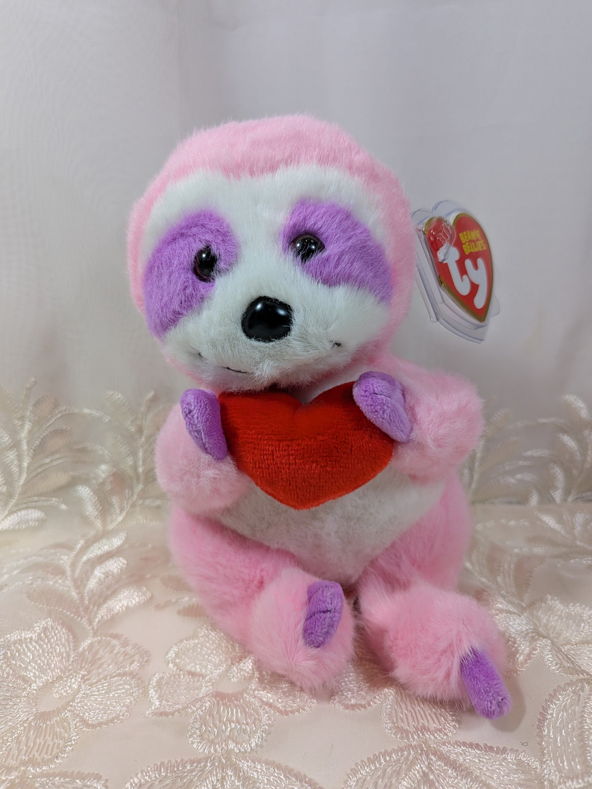 Ty Beanie Bellies - Tart The Pink Sloth (8in) - Vintage Beanies Canada