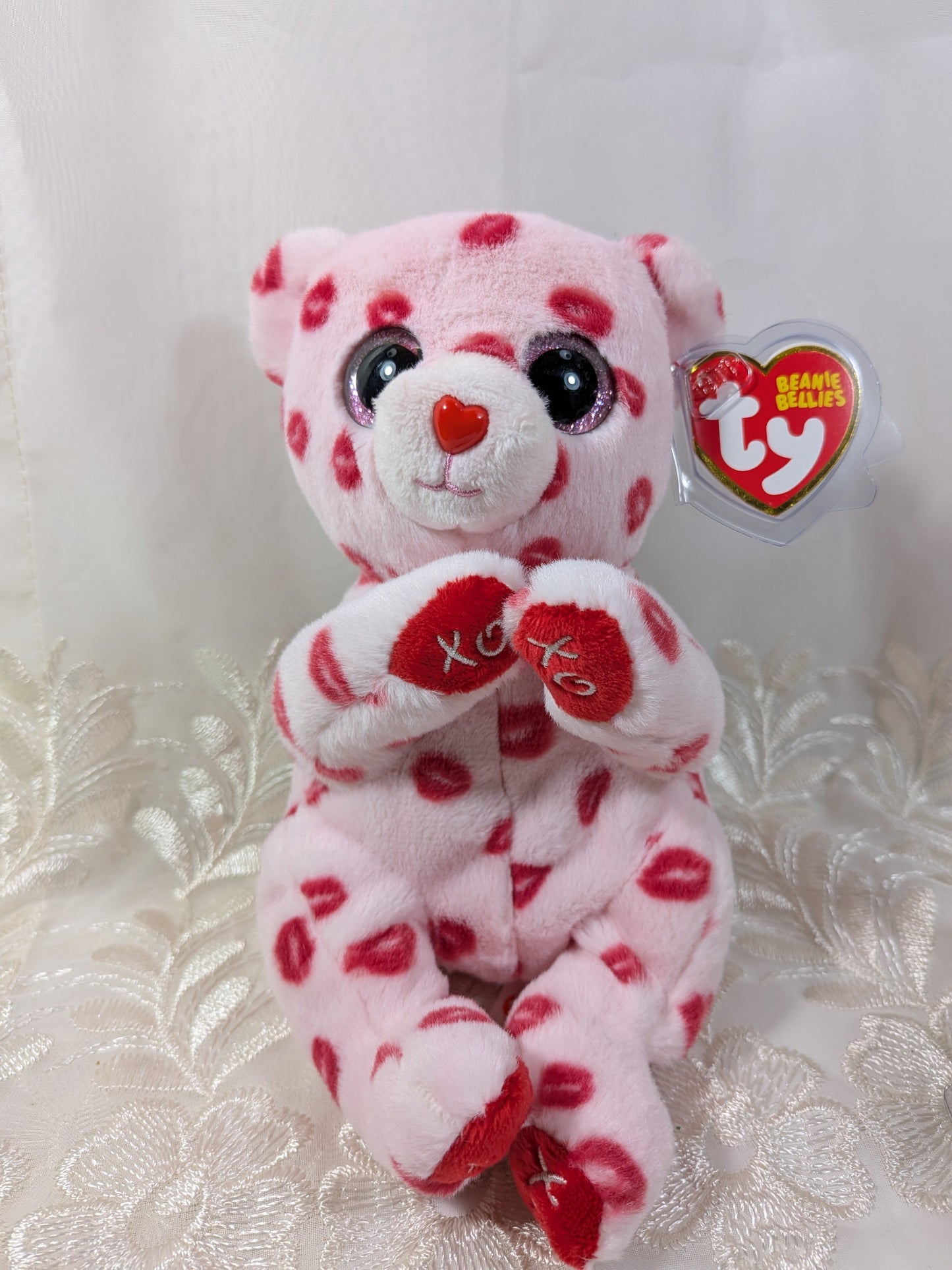 Ty Beanie Bellies - Valerie the Valentine's Day Bear (8In) - Vintage Beanies Canada