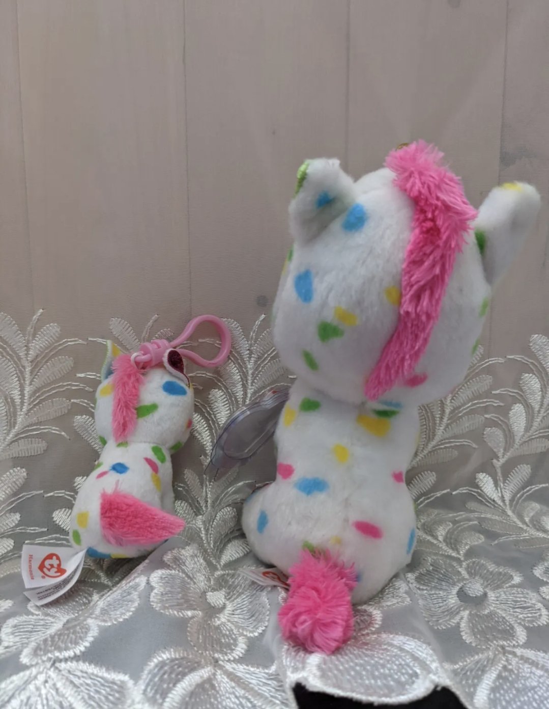 Ty Beanie Boo + Clip - Harmonie The Unicorn Lot (Sold As Set) - Vintage Beanies Canada
