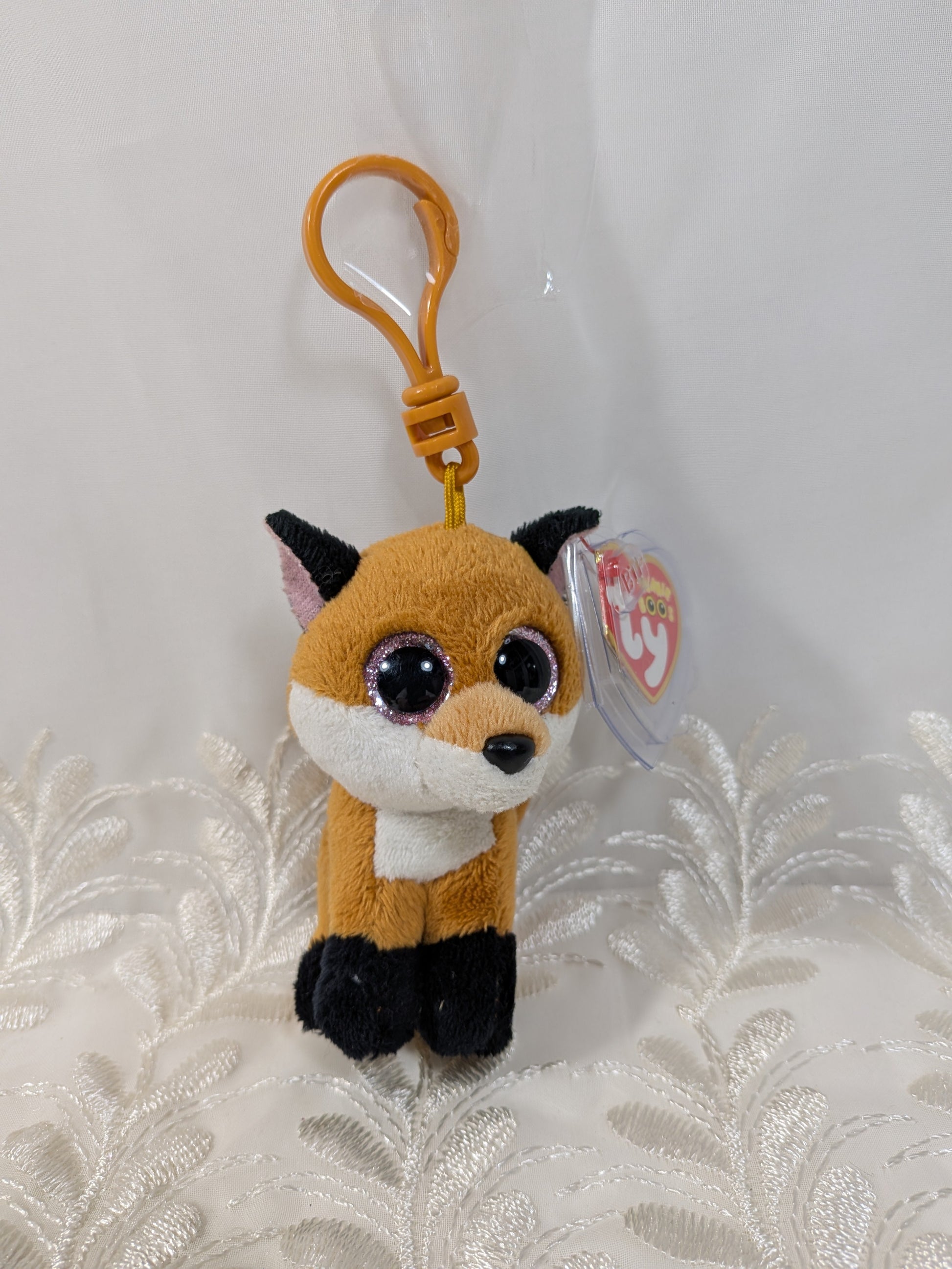 Ty Beanie Boo clip - Slick The Fox (3in) - Vintage Beanies Canada
