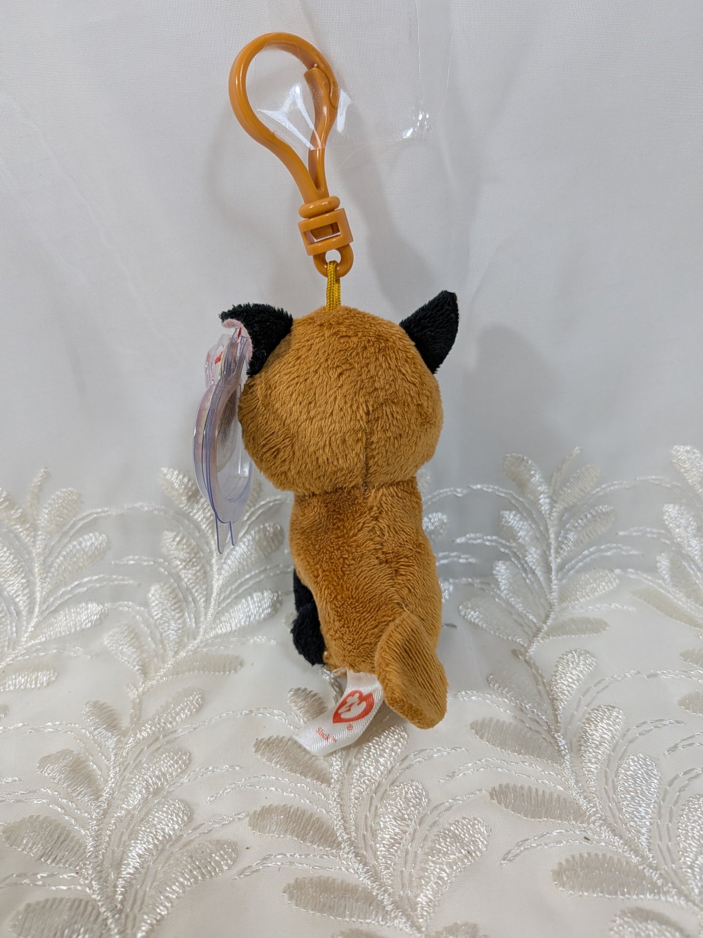 Ty Beanie Boo clip - Slick The Fox (3in) - Vintage Beanies Canada