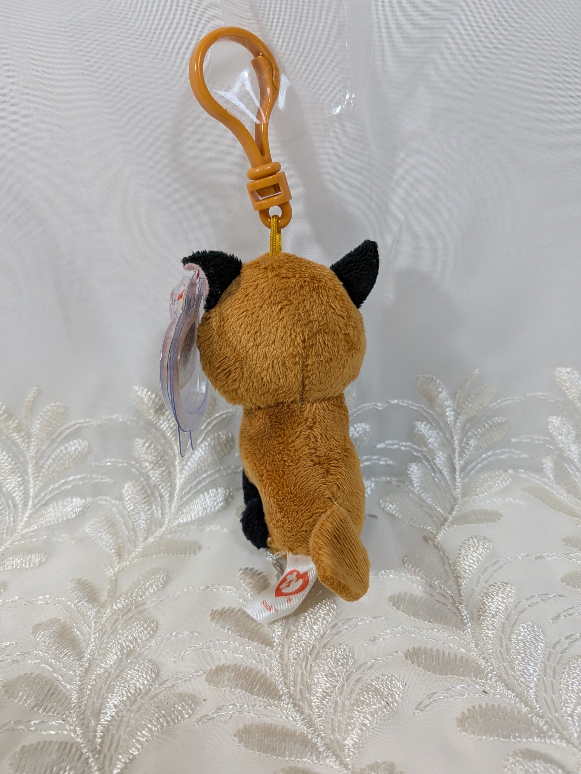 Ty Beanie Boo clip - Slick The Fox (3in) - Vintage Beanies Canada
