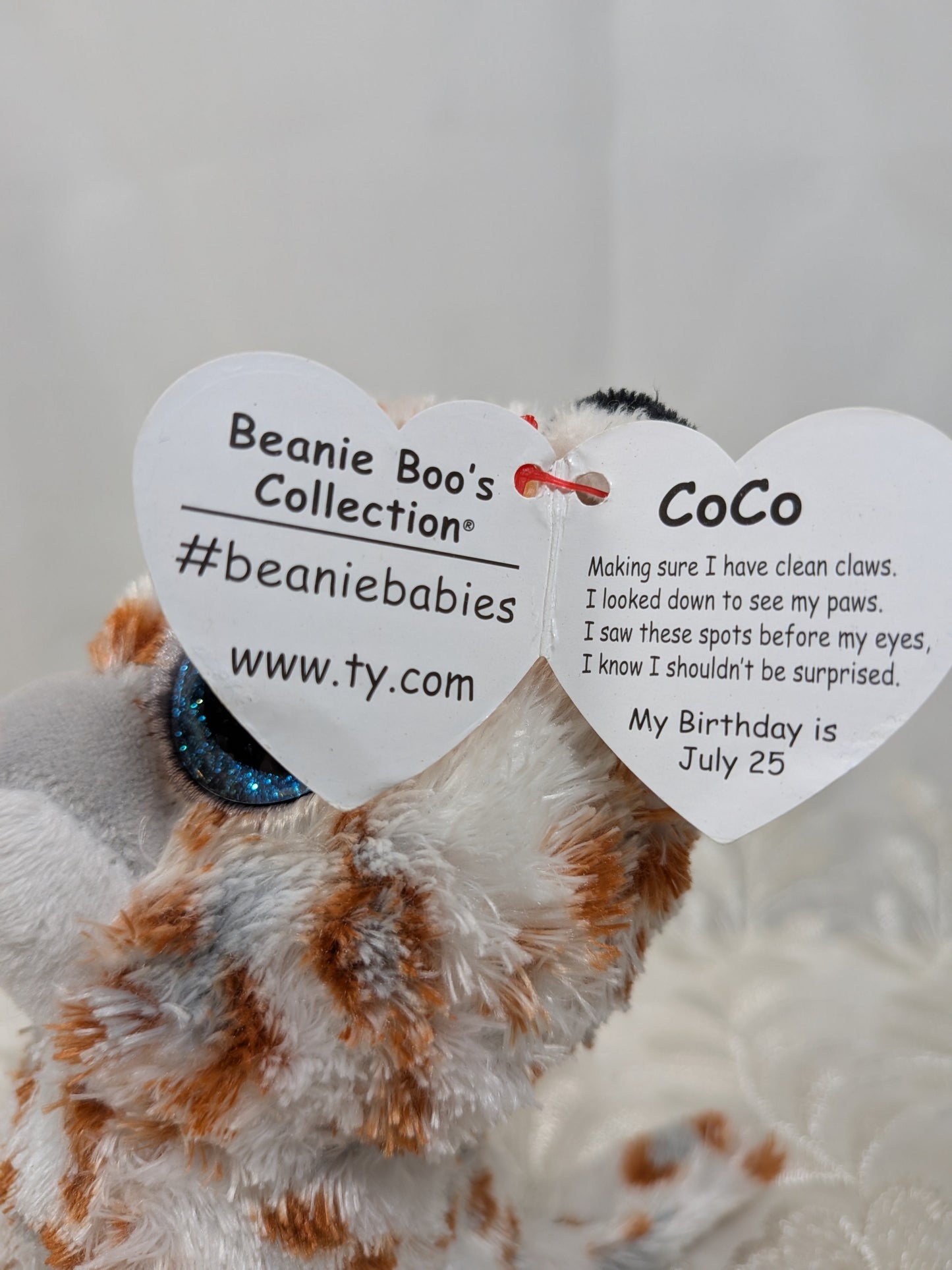 Ty Beanie Boo - CoCo the Leopard (6in) Non - mint Tag - Vintage Beanies Canada