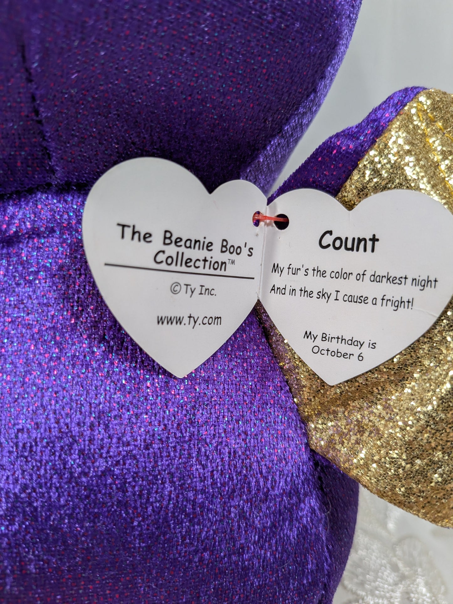 Ty Beanie Boo - Count The Purple Bat (9in) Near mint Tag - Vintage Beanies Canada