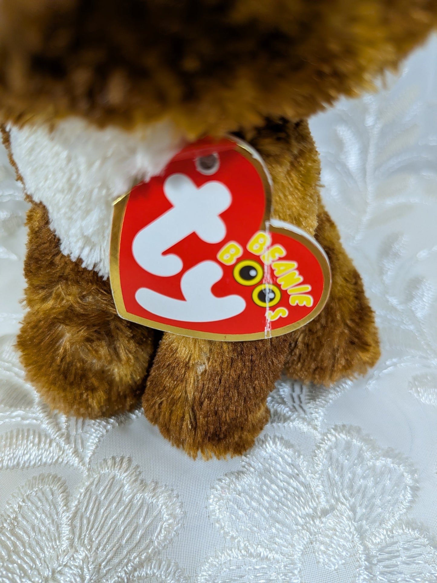 Ty Beanie Boo - Dexter the dog (6in) Non - mint Tag scuffed eyes - Vintage Beanies Canada