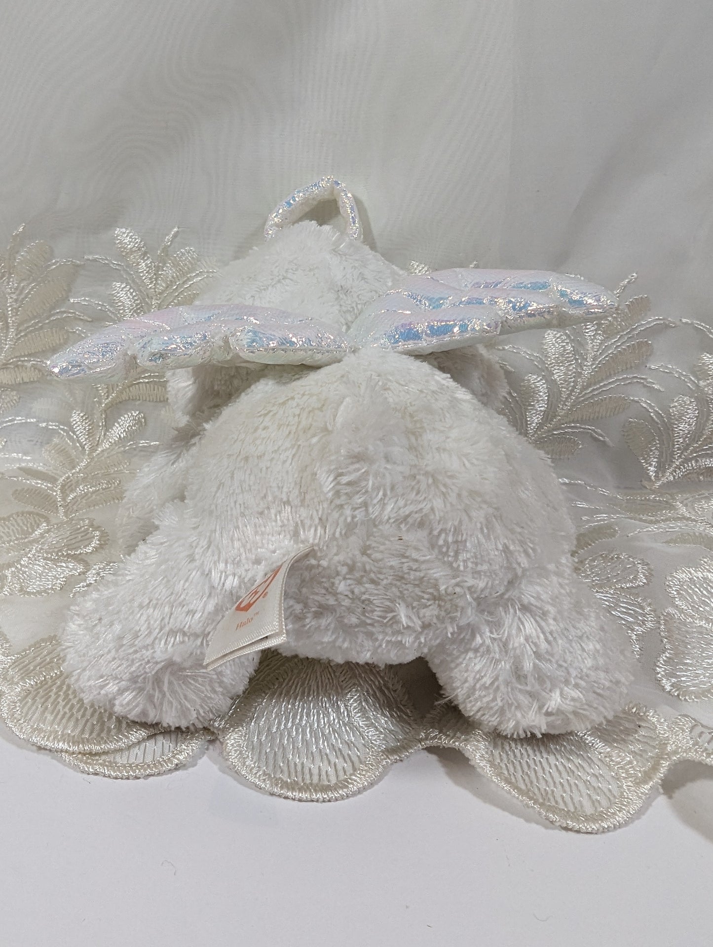 Ty Beanie Boo - Halo the Angel Bear (6in) *Rare* No tag, scuffed eyes - Vintage Beanies Canada
