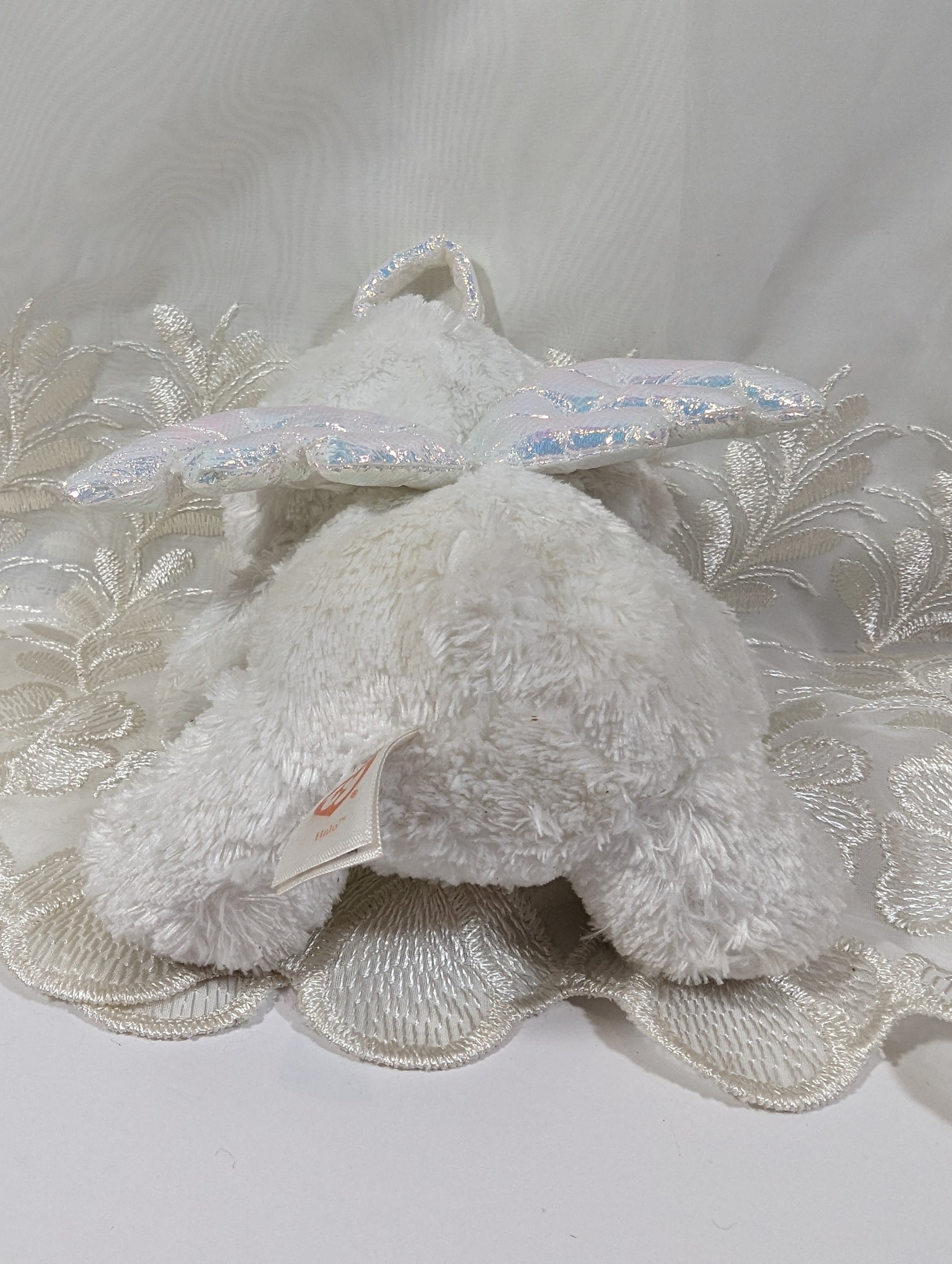 Ty Beanie Boo - Halo the Angel Bear (6in) *Rare* No tag, scuffed eyes - Vintage Beanies Canada
