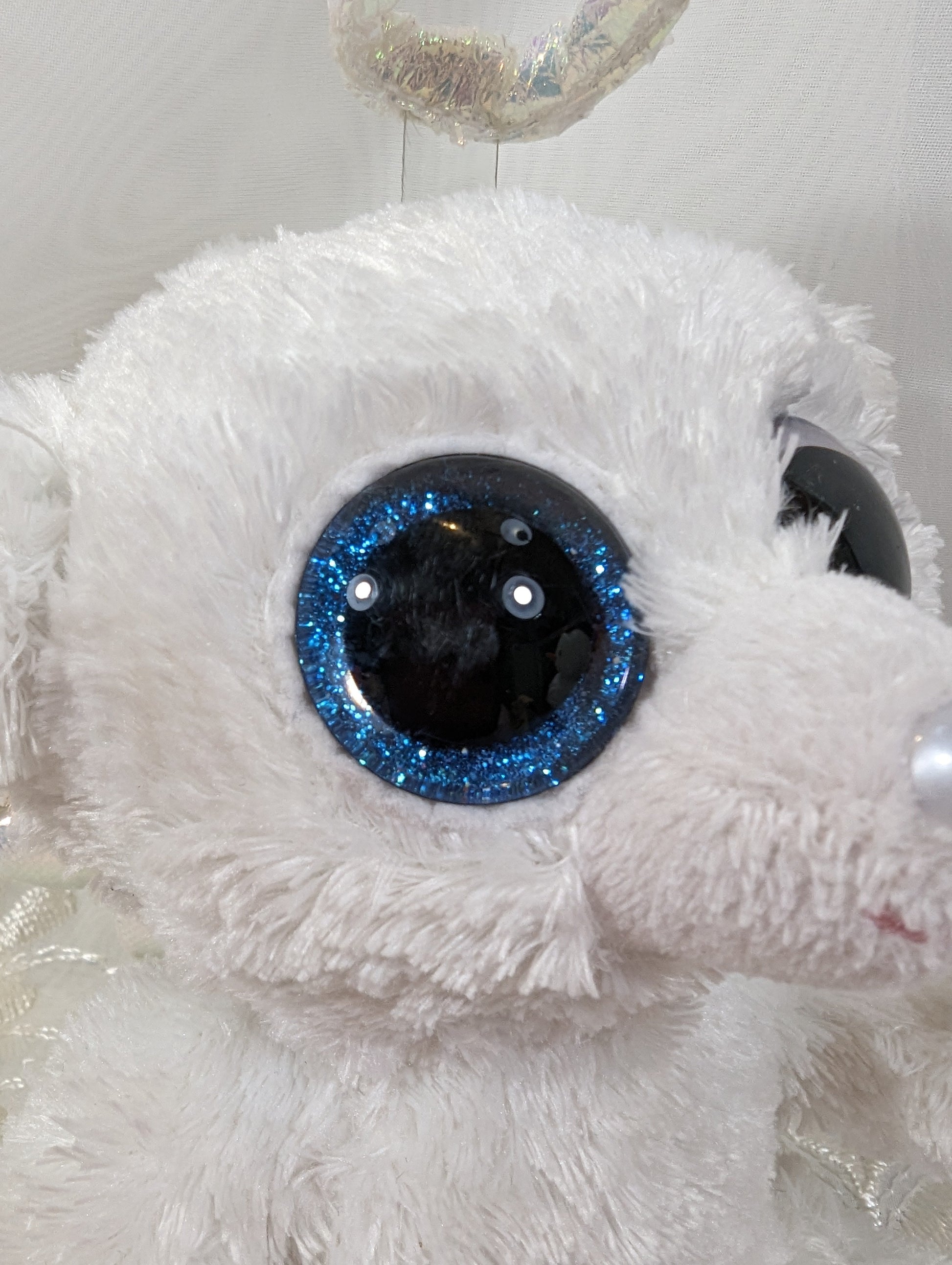 Ty Beanie Boo - Halo the Angel Bear (6in) *Rare* No tag, scuffed eyes - Vintage Beanies Canada