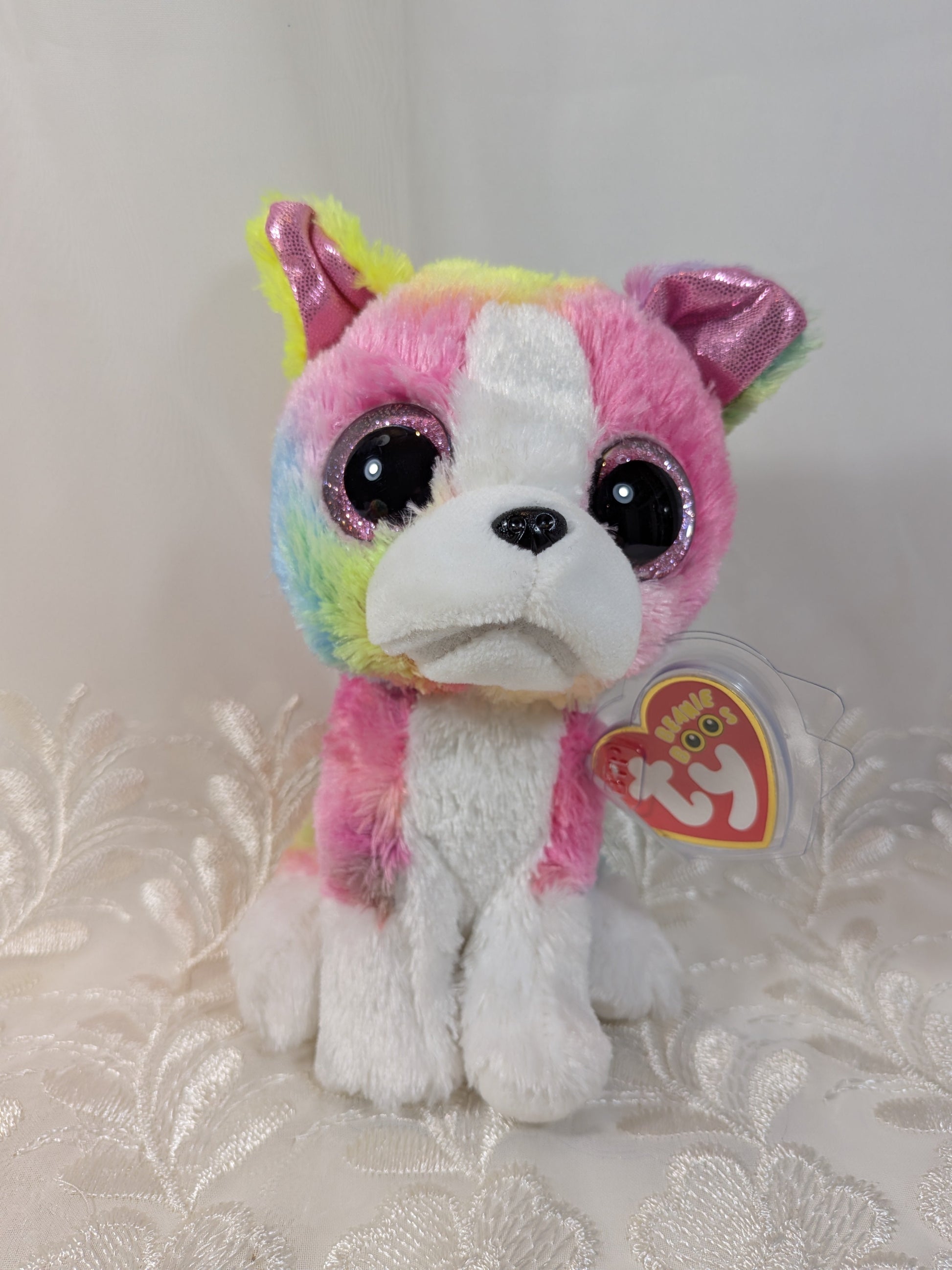 Ty Beanie Boo - Isla The Rainbow Dog - Claire's Exclusive (6in) Near Mint - Vintage Beanies Canada