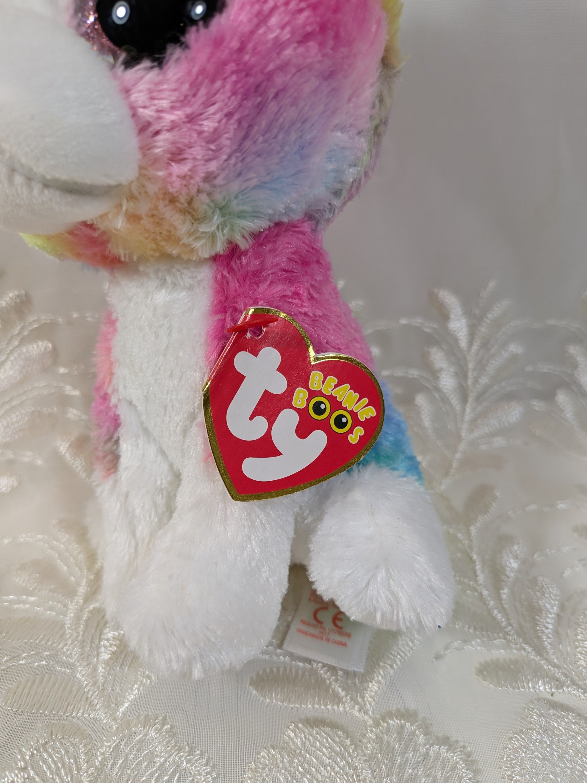 Ty Beanie Boo - Isla The Rainbow Dog - Claire's Exclusive (6in) Near Mint - Vintage Beanies Canada