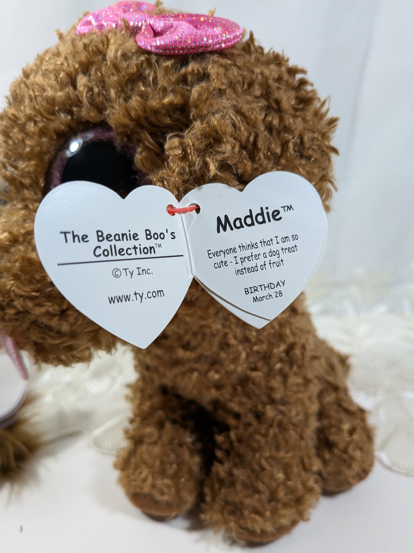 Ty Beanie Boo - Maddie The Brown Dog (9in) - Vintage Beanies Canada