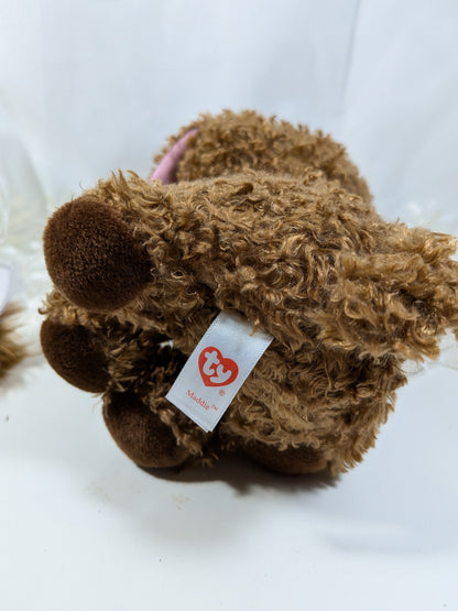 Ty Beanie Boo - Maddie The Brown Dog (9in) - Vintage Beanies Canada
