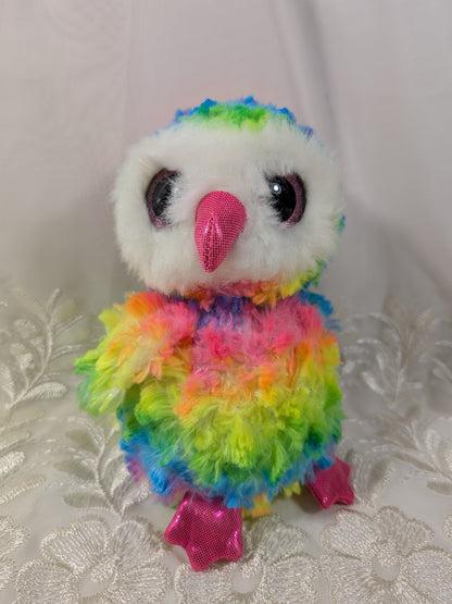 Ty Beanie Boo - Owen The Rainbow Owl (6in) - Vintage Beanies Canada