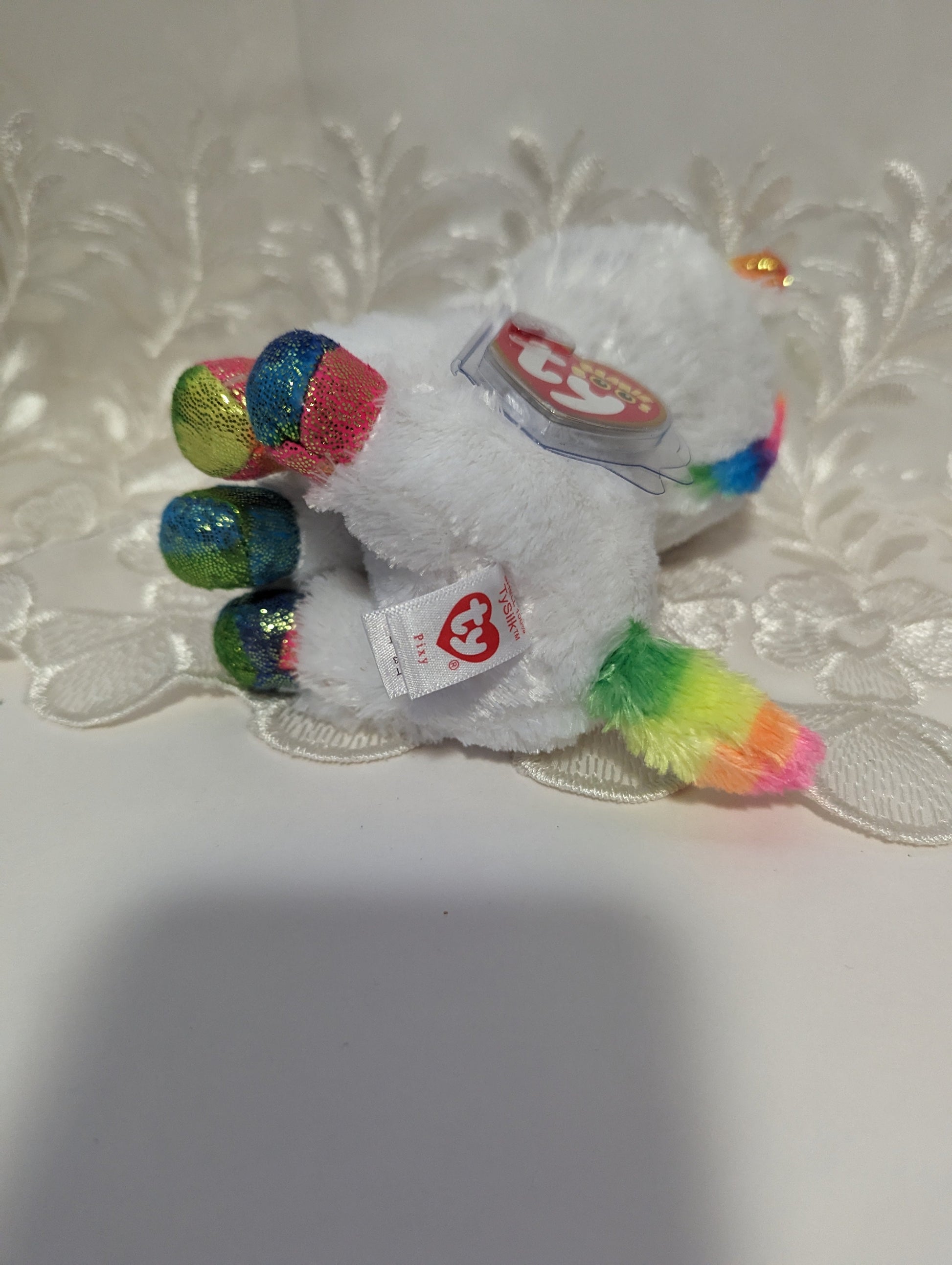 Ty Beanie Boo - Pixy The Unicorn (6in) Creased Hang Tag - Vintage Beanies Canada