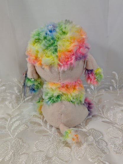 TY Beanie Boo - Rainbow The Poodle Dog (6 in) Non - mint Tag - Vintage Beanies Canada