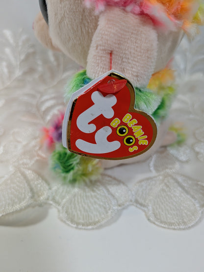 TY Beanie Boo - Rainbow The Poodle Dog (6 in) Non - mint Tag - Vintage Beanies Canada
