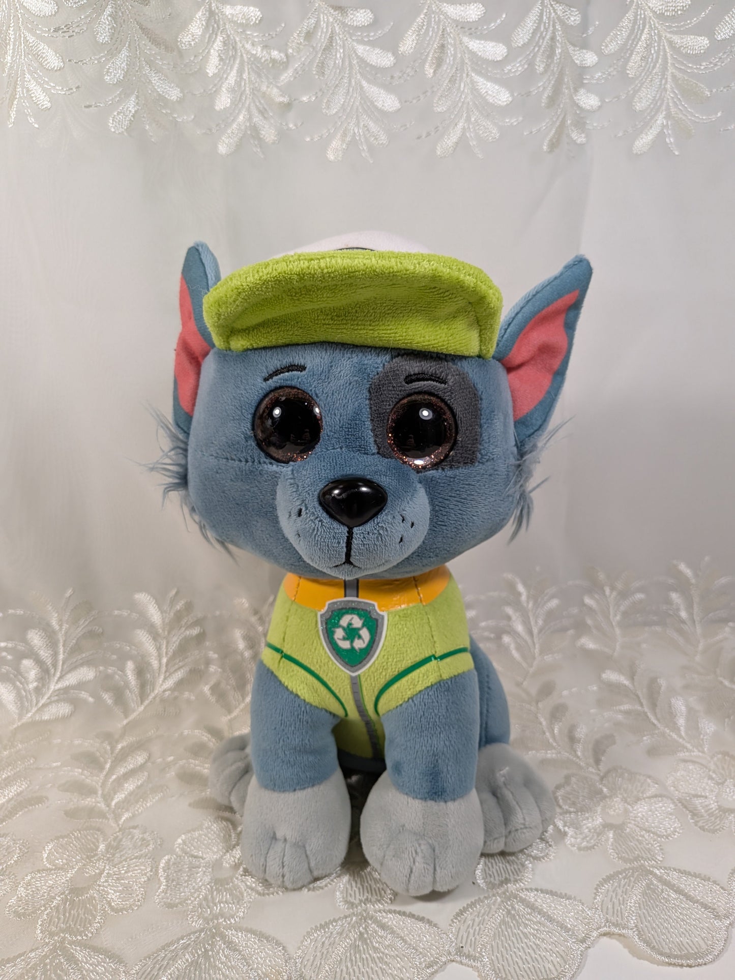 Ty Beanie Boo - Rocky the dog from Paw Patrol (9 in) No Tag, scuffed eye - Vintage Beanies Canada
