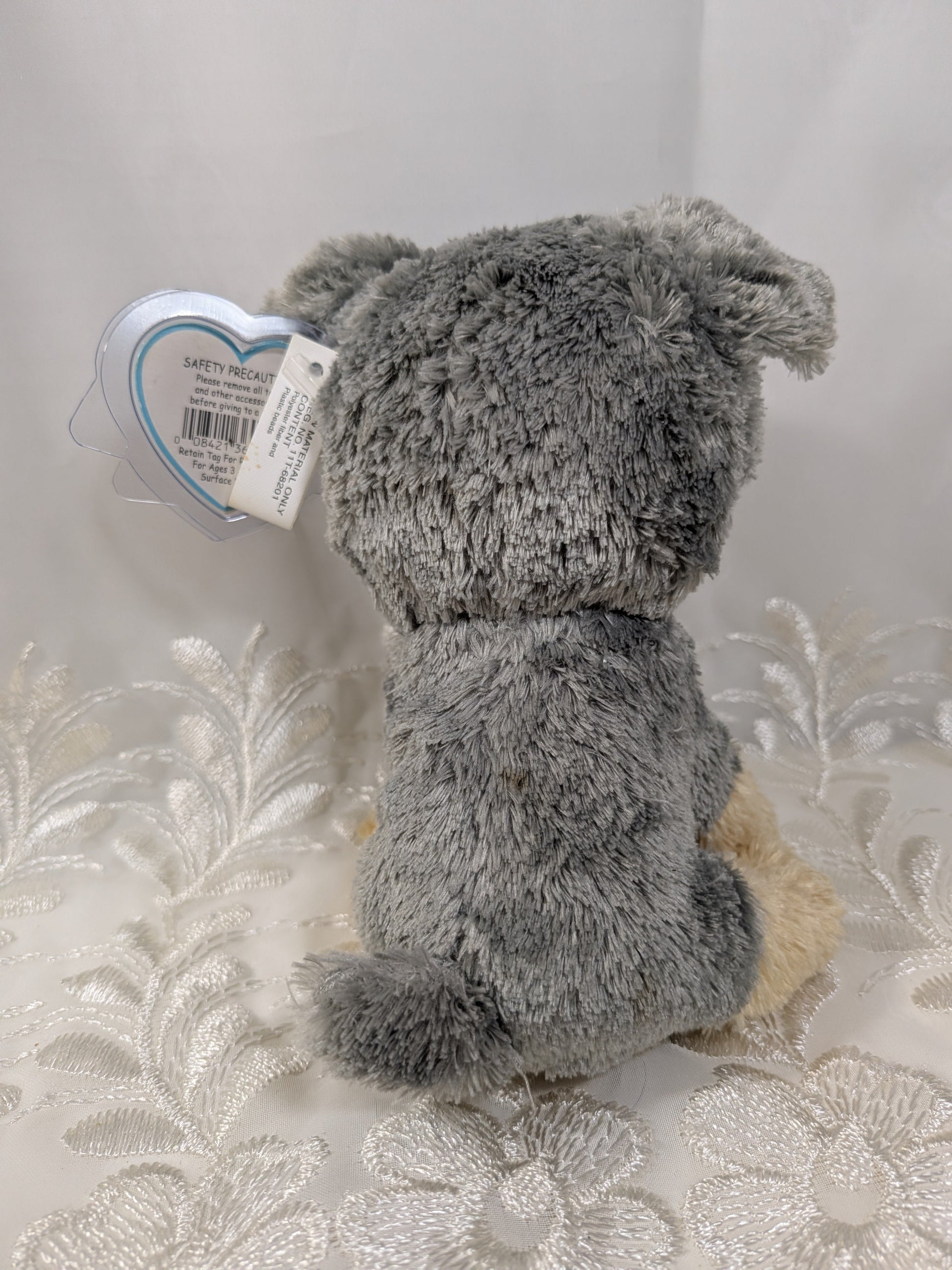 Ty Beanie Boo - Scraps The Schnauzer Dog (6in) First Generation, Purple Tag - Vintage Beanies Canada