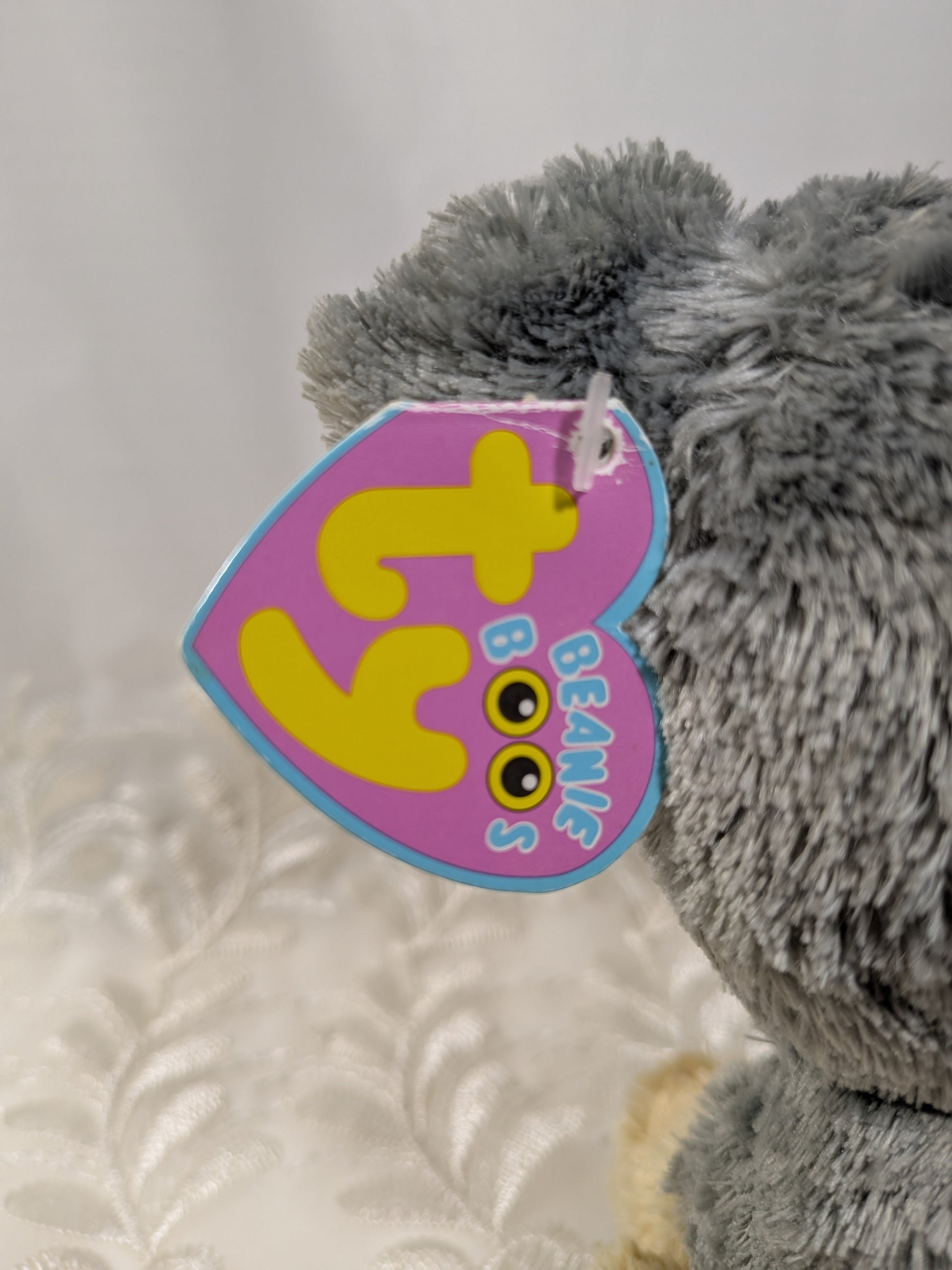 Ty Beanie Boo - Scraps The Schnauzer Dog (6in) First Generation, Purple Tag - Vintage Beanies Canada