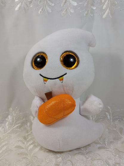 Ty Beanie Boo - Scream The Ghost Holding Pumpkin (9in) No tag - Vintage Beanies Canada