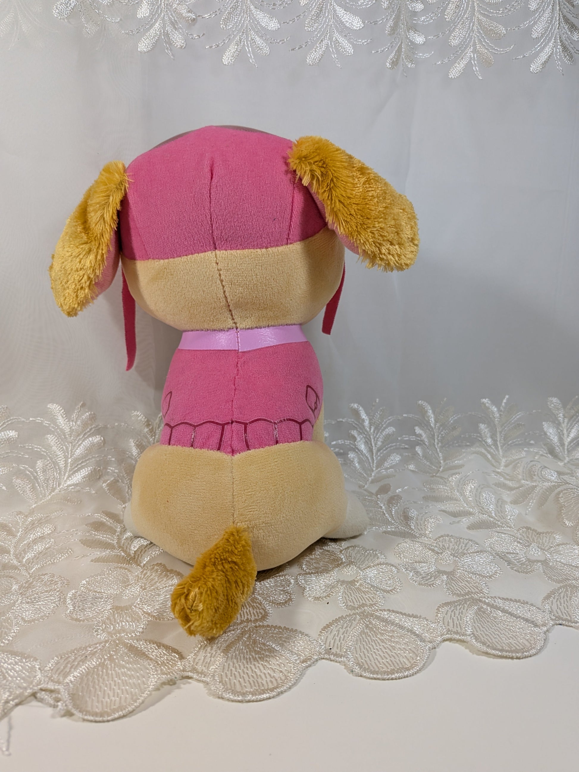 Ty Beanie Boo - Skye From Paw Patrol Dog With Pink Hat (9in) No Hang Tag, scuffed eyes - Vintage Beanies Canada