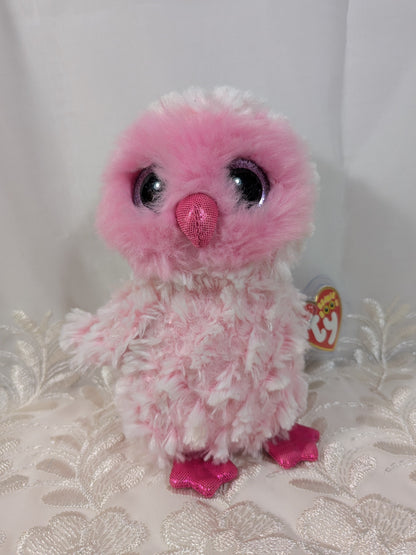 Ty Beanie Boo - Twiggy The Pink Owl (6in) - Vintage Beanies Canada