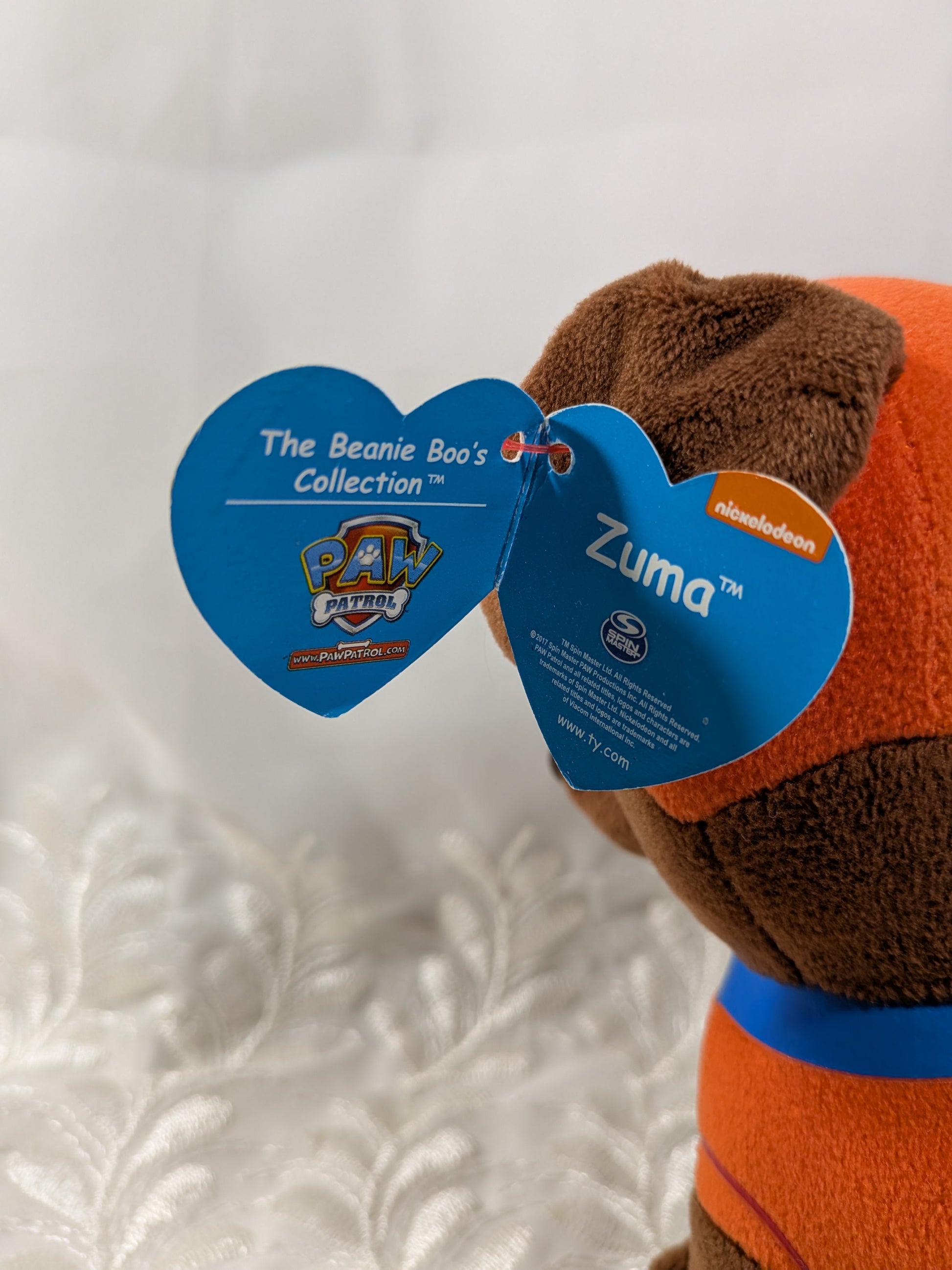 Ty Beanie Boo Zuma The Brown Dog From Paw Patrol (6in) Vintage