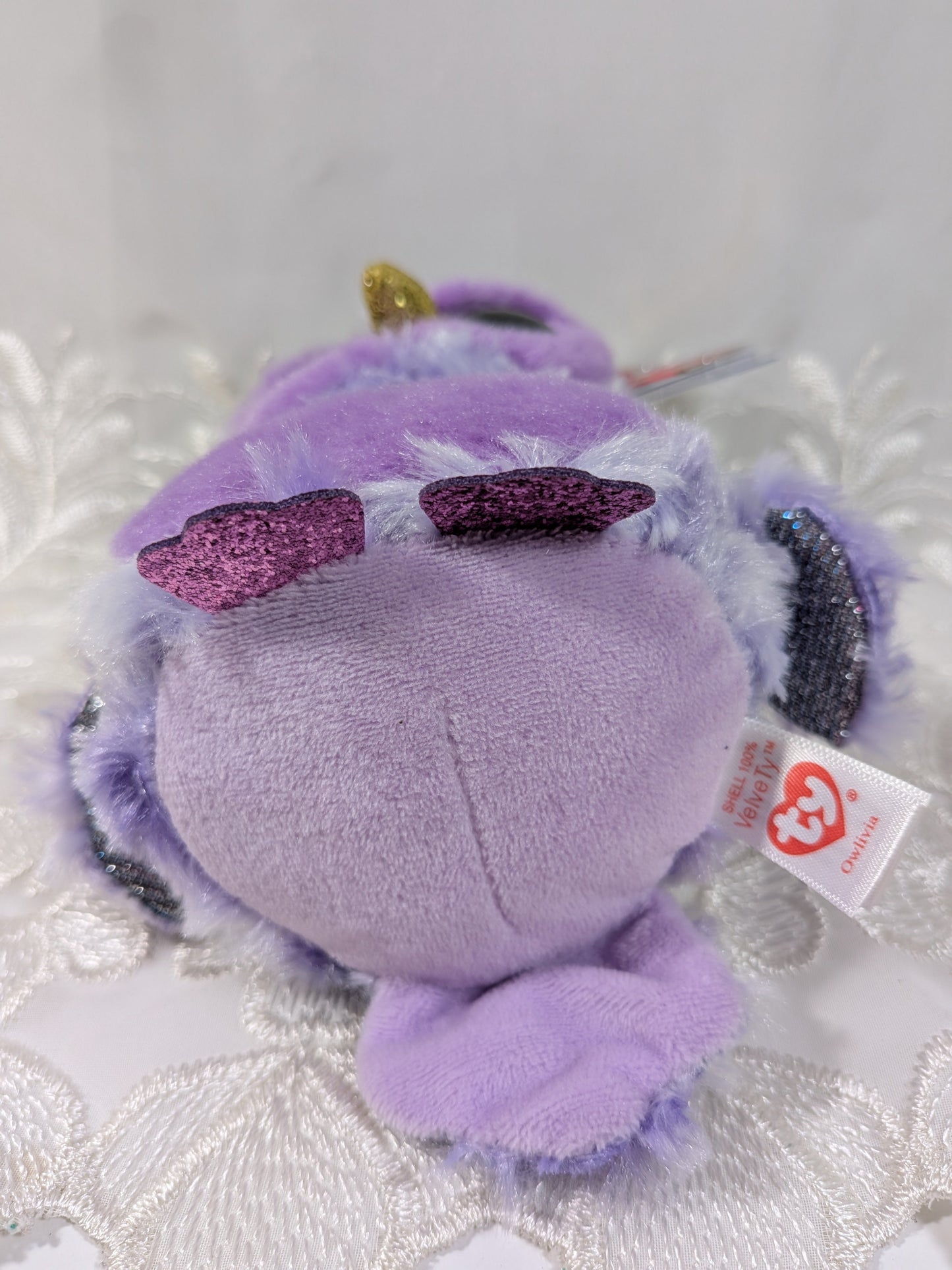 Ty Beanie Boos - Owlivia The Purple Owl (6in) - Vintage Beanies Canada