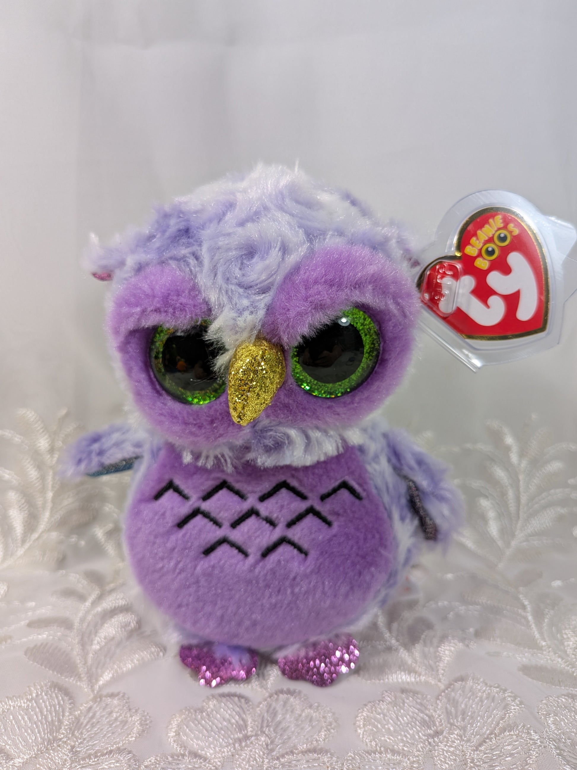 Ty Beanie Boos - Owlivia The Purple Owl (6in) - Vintage Beanies Canada