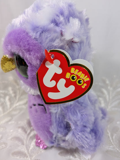 Ty Beanie Boos - Owlivia The Purple Owl (6in) - Vintage Beanies Canada
