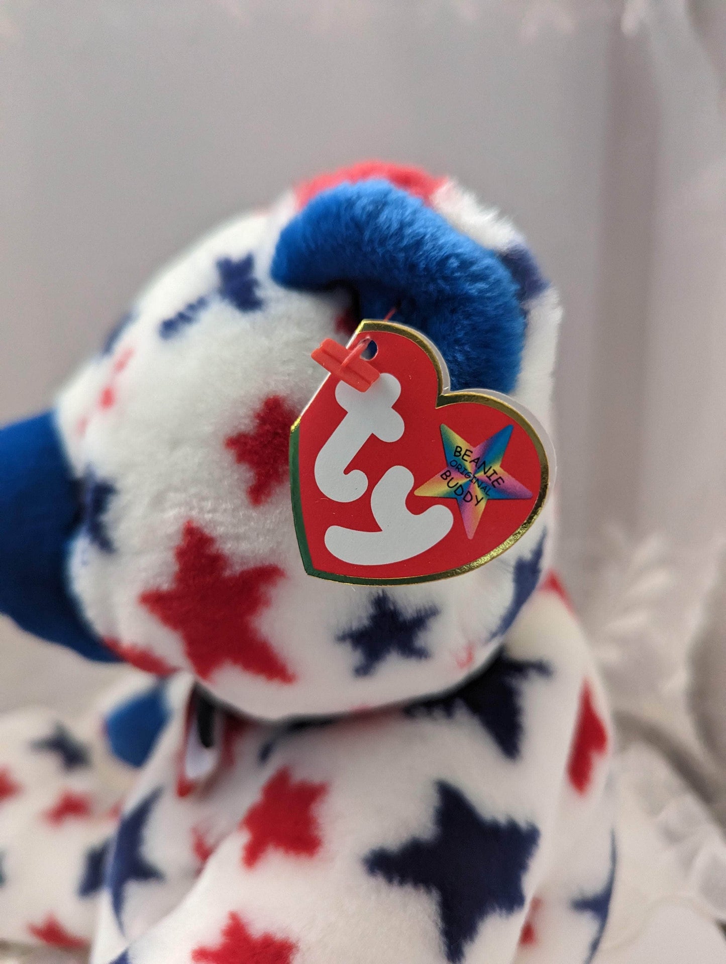 Ty Beanie Buddies - Blue The Bear (10in) - Vintage Beanies Canada