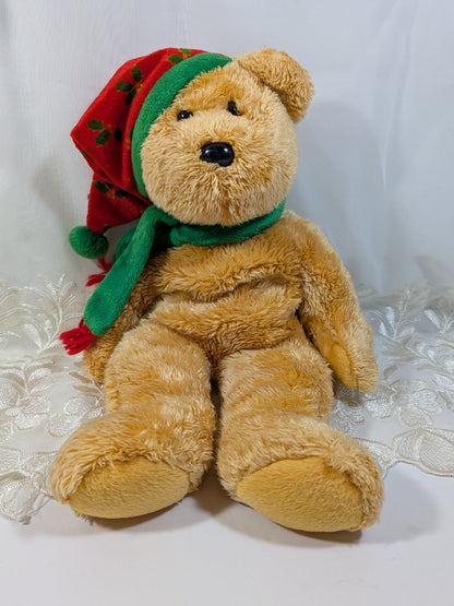 Ty Beanie Buddy - 2003 Holiday Teddy Bear (14in) No tag - Vintage Beanies Canada