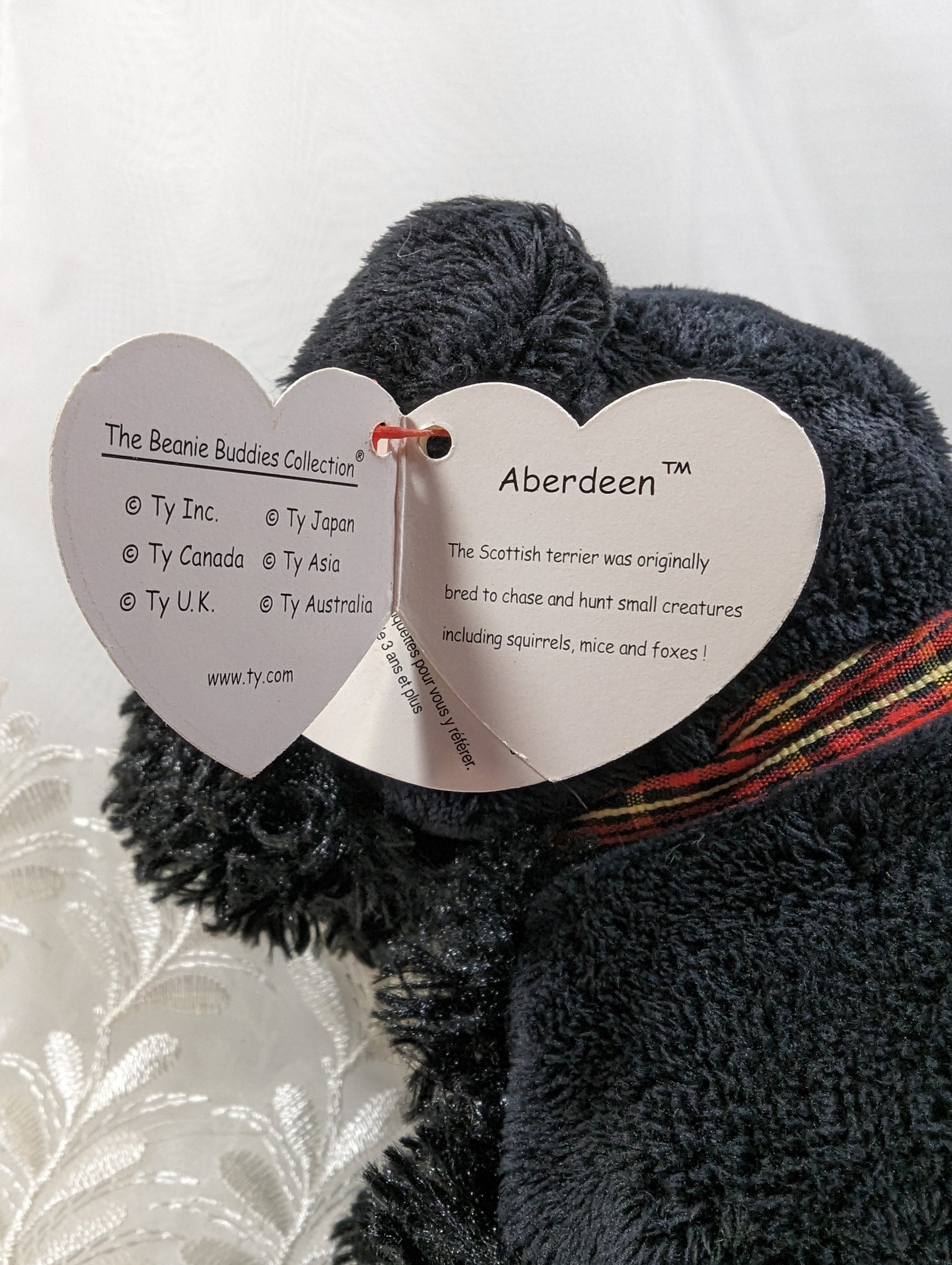 Ty Beanie Buddy - Aberdeen The Black Scottish Terrier Dog (11in) *Rare* Near Mint Tag - Vintage Beanies Canada