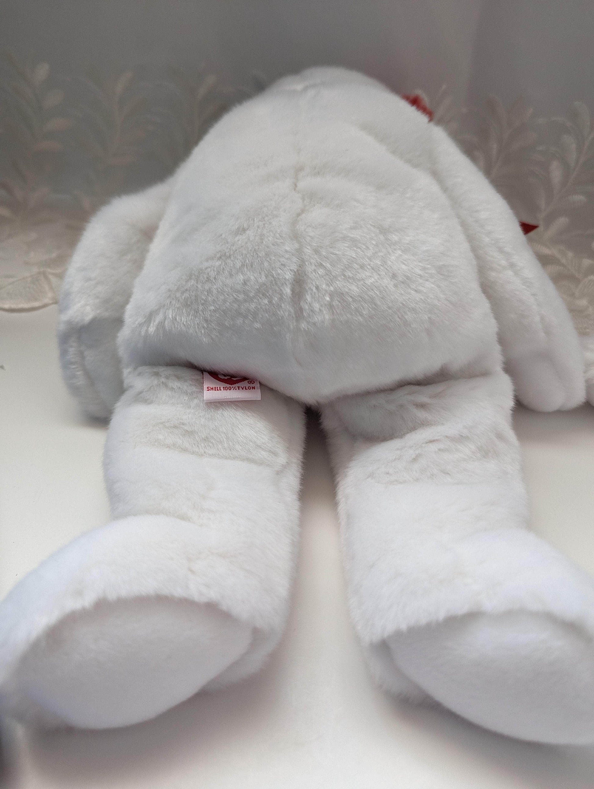 Ty Beanie Buddy - America The White Bear (14in) - Vintage Beanies Canada