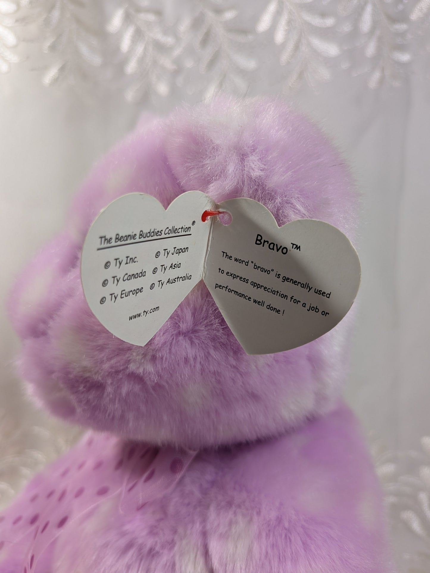 Ty Beanie Buddy - Bravo The Pink Bear (14in) - Vintage Beanies Canada