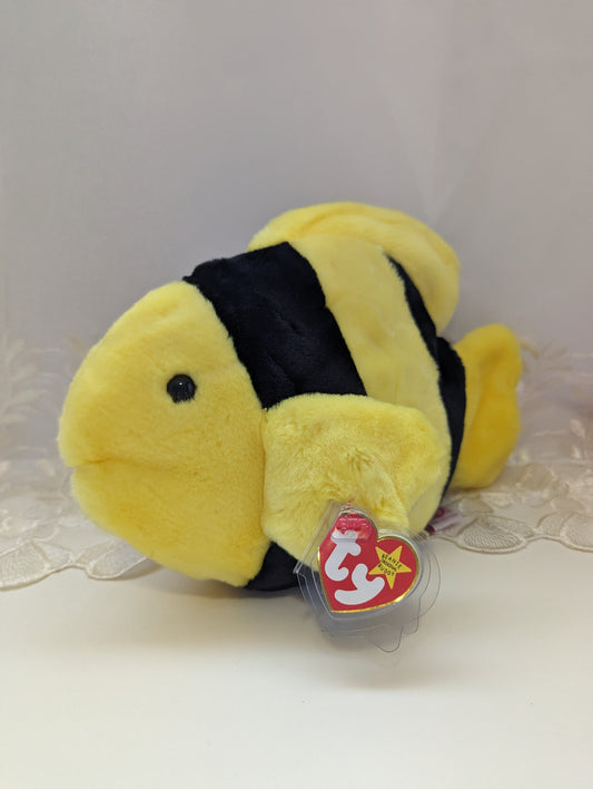 Ty Beanie Buddy - Bubbles The Fish (11in) Near Mint - Vintage Beanies Canada