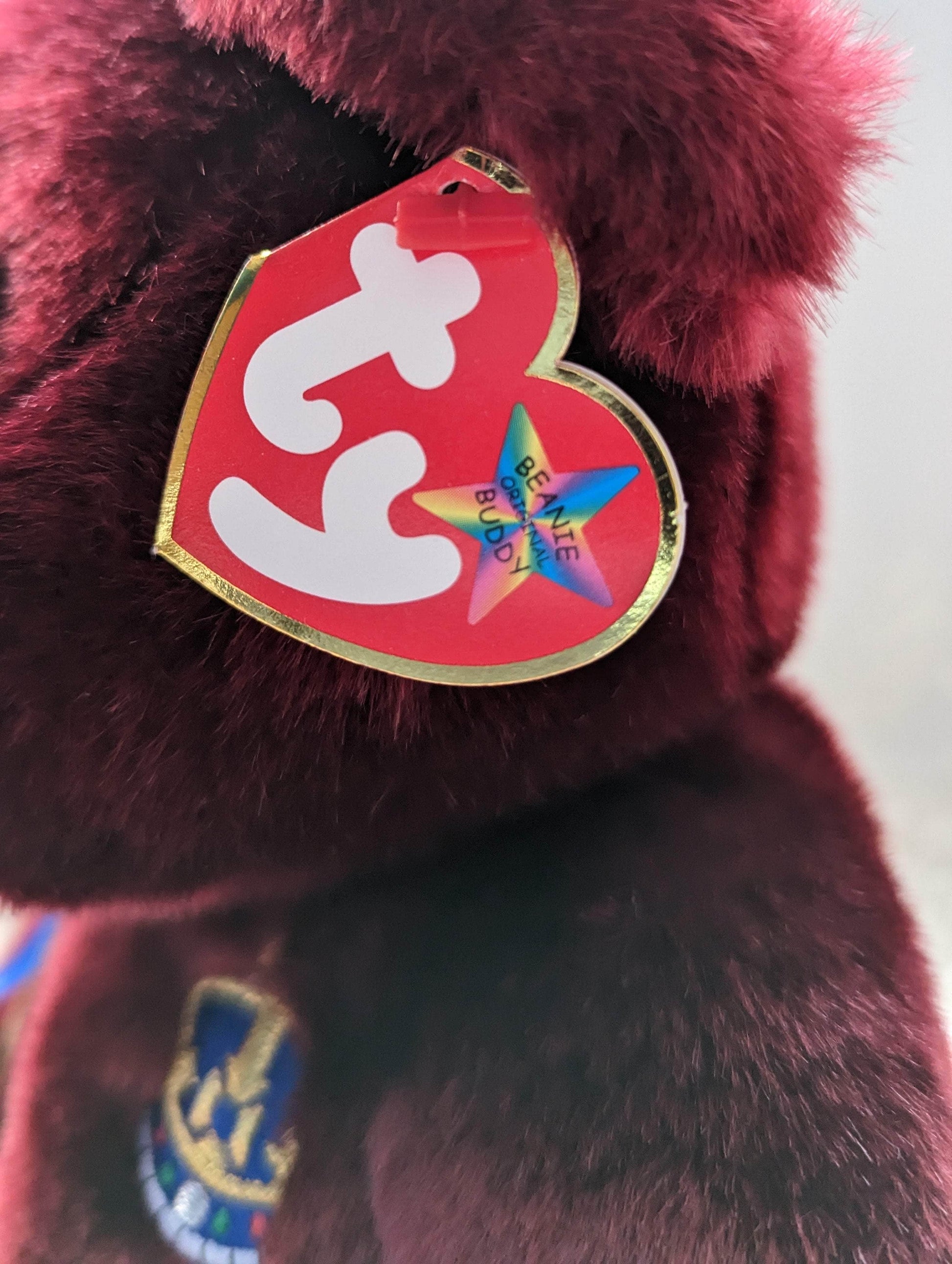 Ty Beanie Buddy - Buckingham The Burgundy Bear (13in) - Vintage Beanies Canada