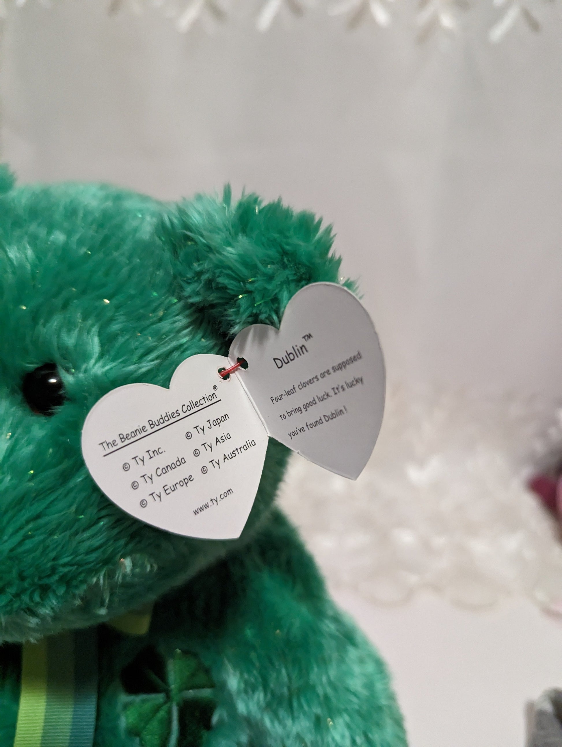 Ty Beanie Buddy - Dublin The St Patrick's Day Bear (14in) - Vintage Beanies Canada
