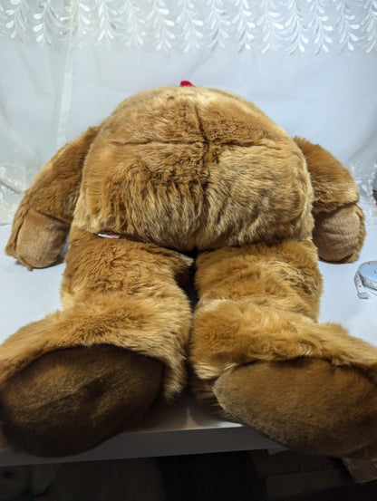 Ty Beanie Buddy - Extra Large 1997 Holiday Teddy (28 in) *Rare* Creased tag - Vintage Beanies Canada