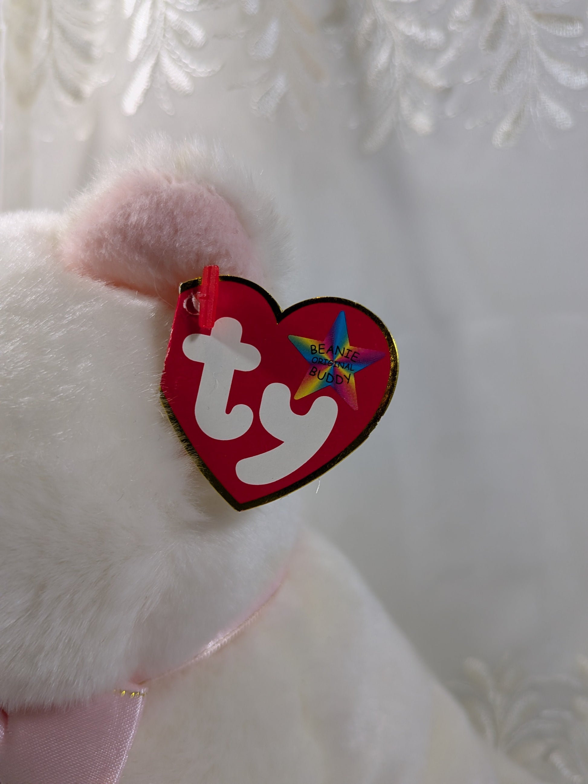 Ty Beanie Buddy - Flip The White Cat (10.5in) - Vintage Beanies Canada