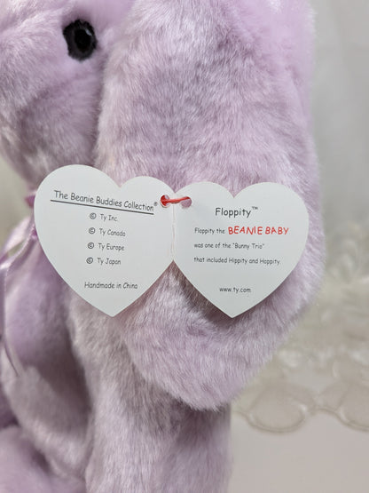 Ty Beanie Buddy - Floppity The Purple Bunny (13in) - Vintage Beanies Canada