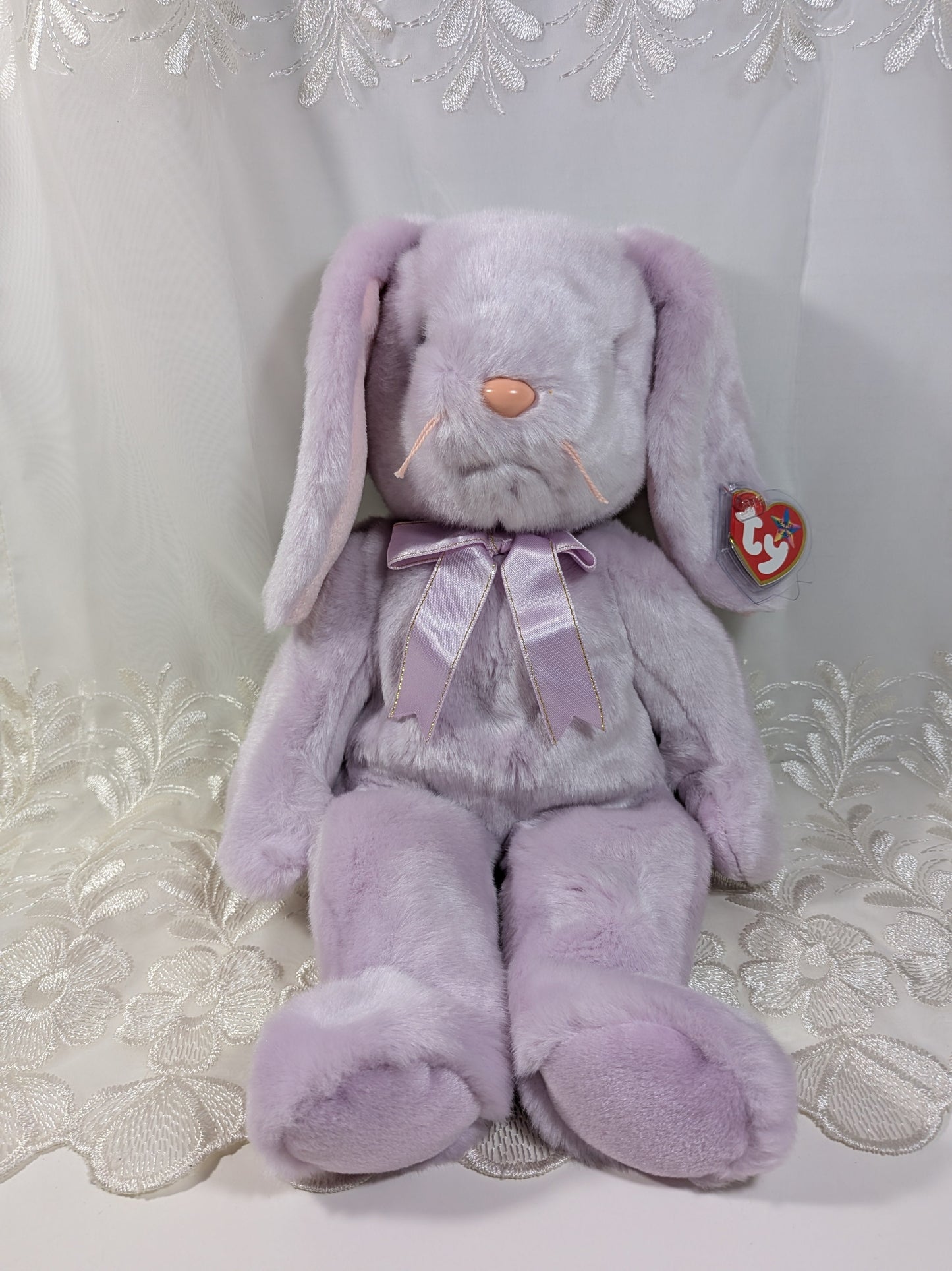Ty Beanie Buddy - Floppity The Purple Bunny (13in) - Vintage Beanies Canada