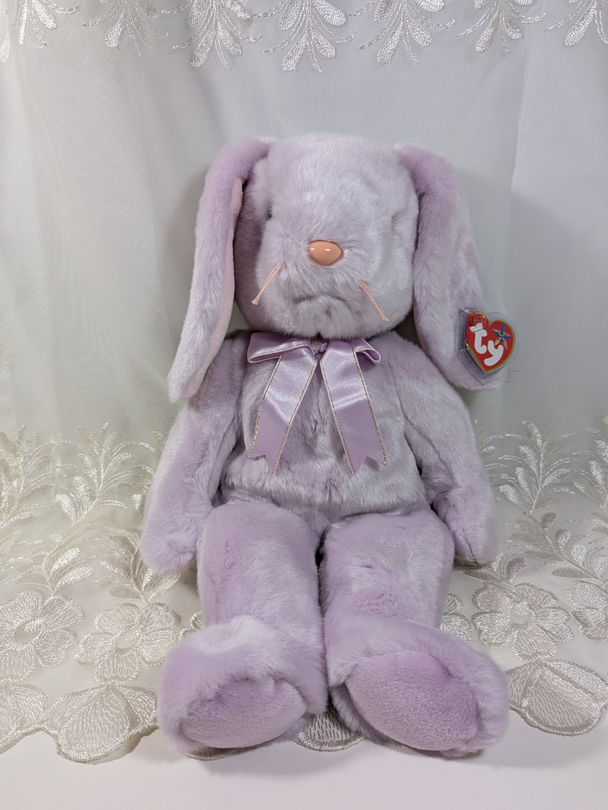 Ty Beanie Buddy - Floppity The Purple Bunny (13in) - Vintage Beanies Canada