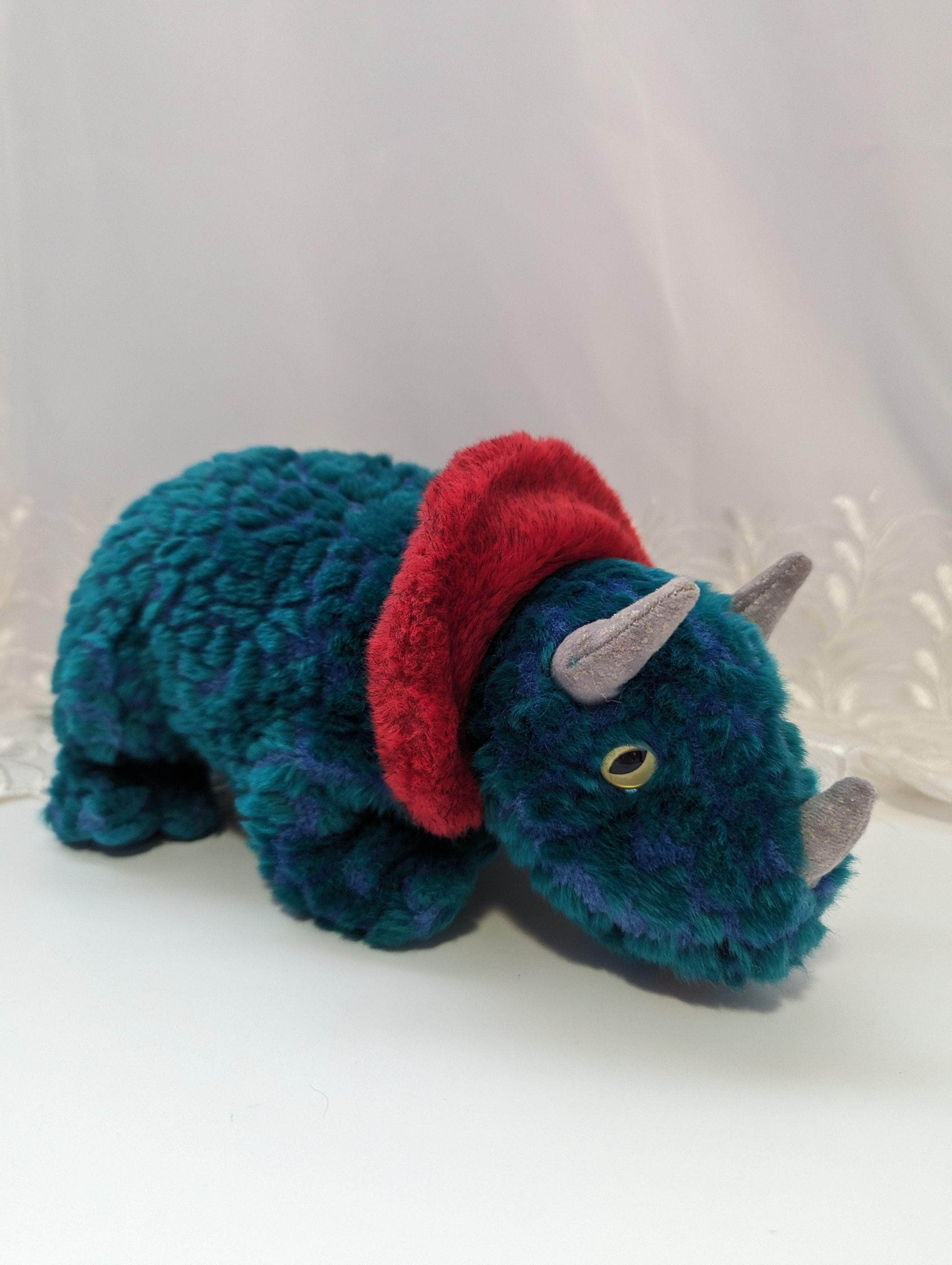 Ty Beanie Buddy - Hornsly The Dinosaur - Mint Vintage Retired Collectible Plush Toy (14in) - Vintage Beanies Canada