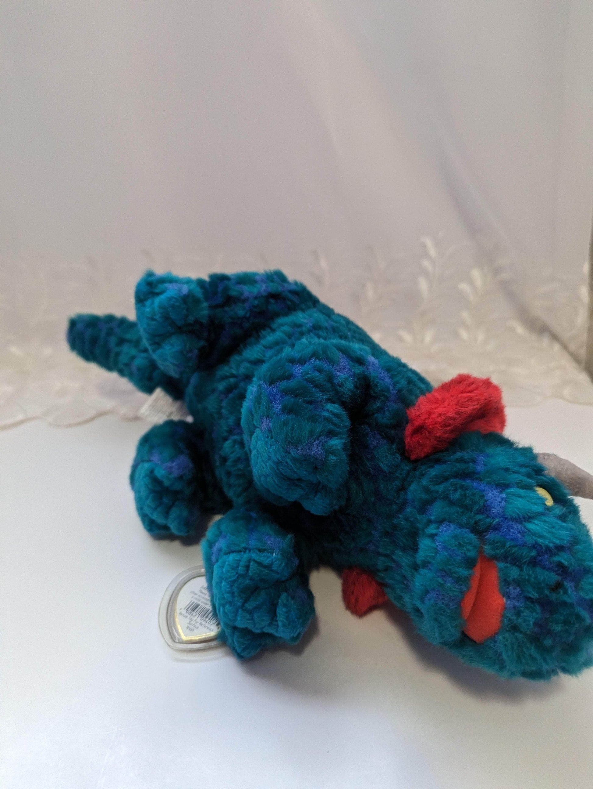 Ty Beanie Buddy - Hornsly The Dinosaur - Mint Vintage Retired Collectible Plush Toy (14in) - Vintage Beanies Canada