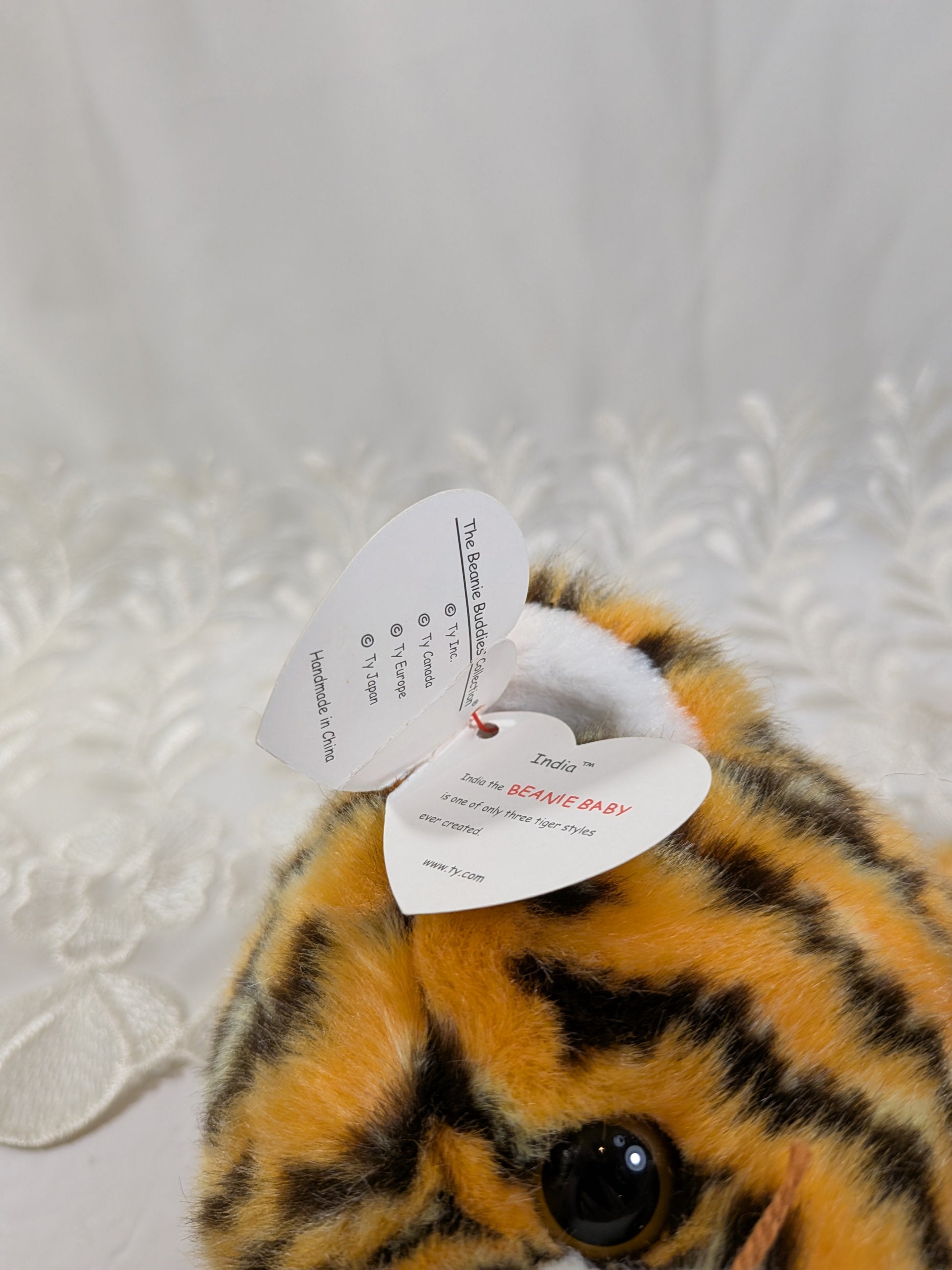 Ty Beanie Buddy - India the Tiger (13in) Non - mint Hang Tag - Vintage Beanies Canada