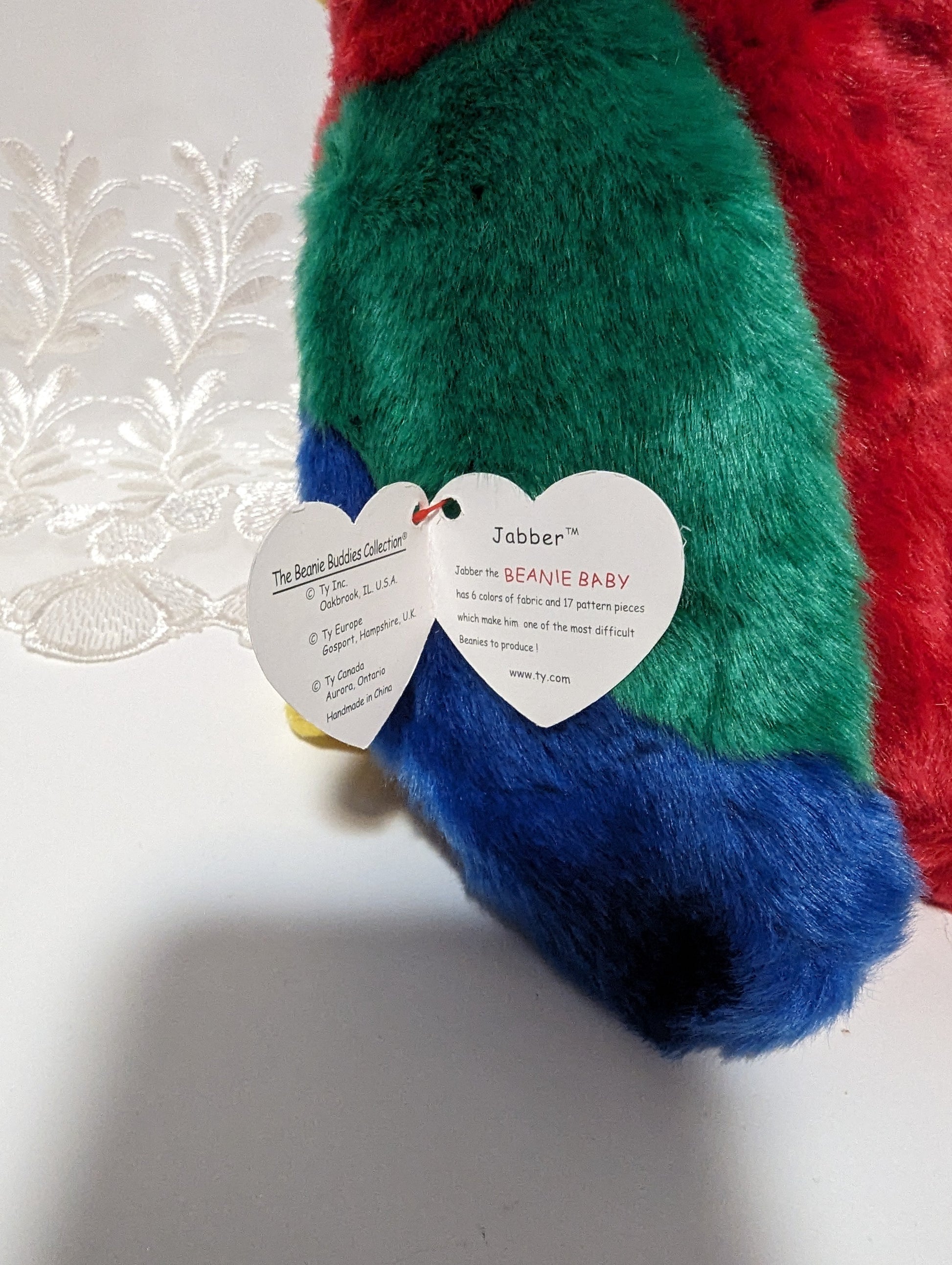 Ty Beanie Buddy - Jabber The Parrot (9in) - Vintage Beanies Canada