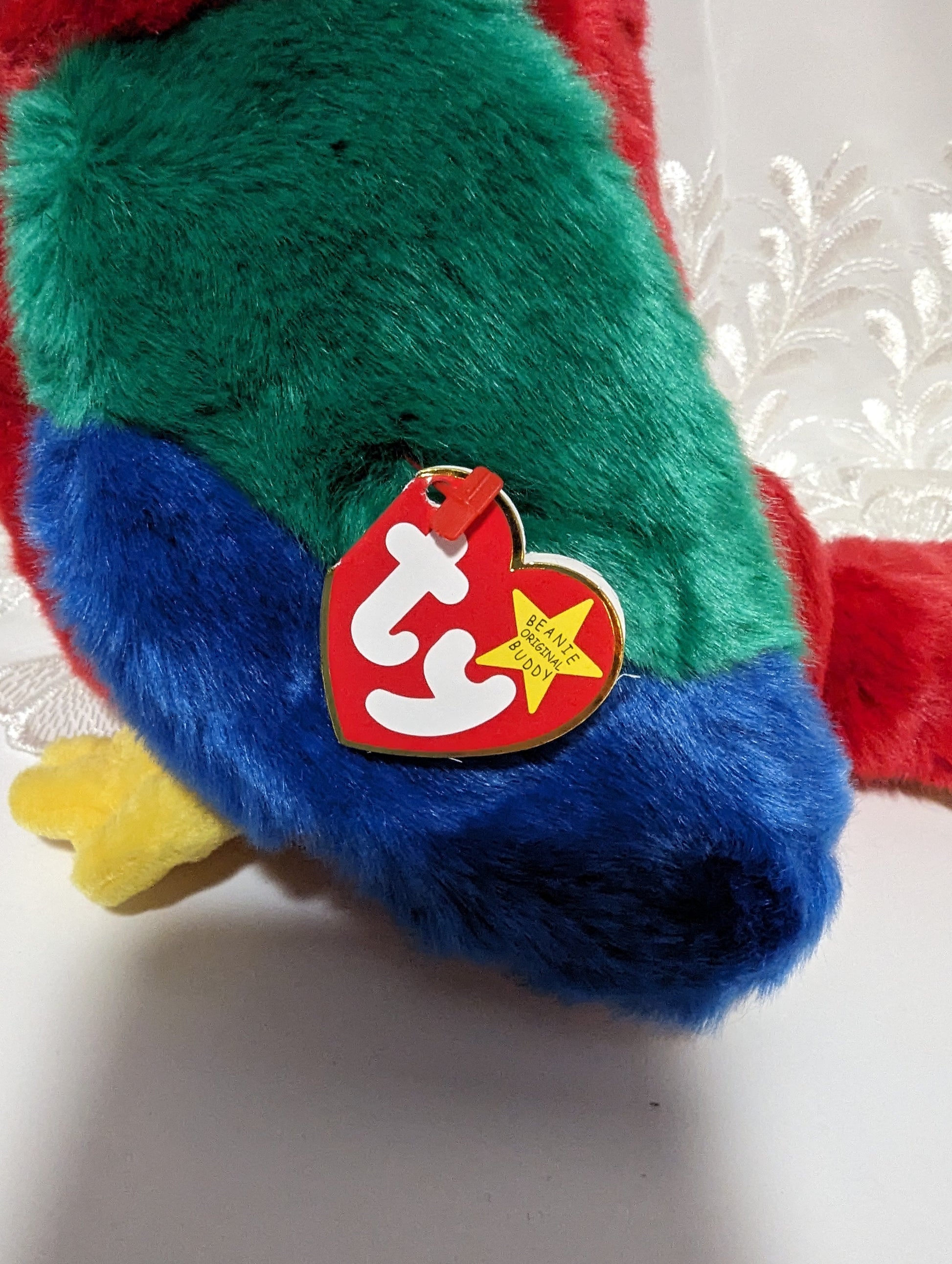 Ty Beanie Buddy - Jabber The Parrot (9in) - Vintage Beanies Canada