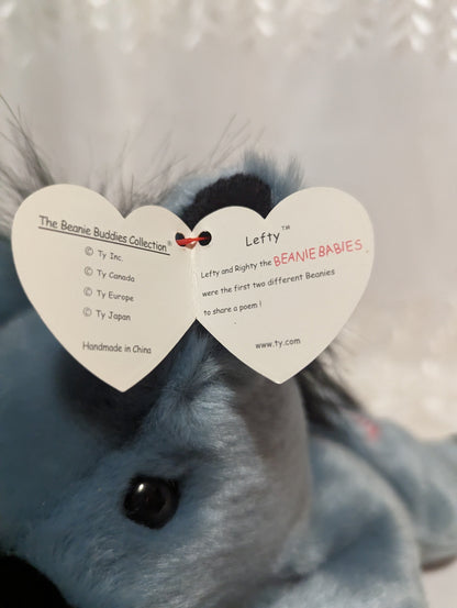 Ty Beanie Buddy - Lefty the donkey (13in) - Vintage Beanies Canada