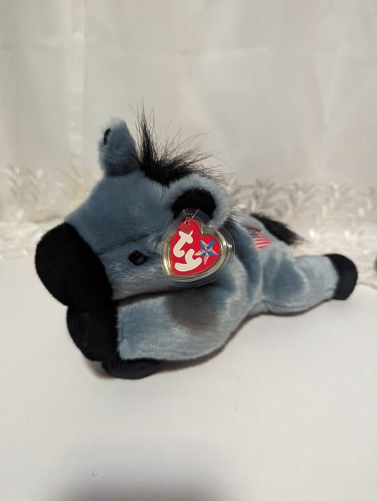 Ty Beanie Buddy - Lefty the donkey (13in) - Vintage Beanies Canada